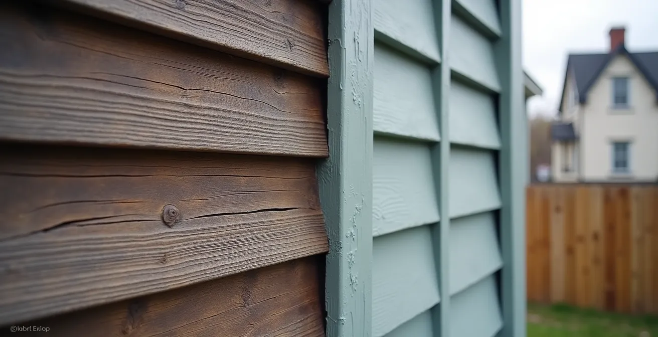 Détail architectural d'une maison victorienne avec ornementations en bois