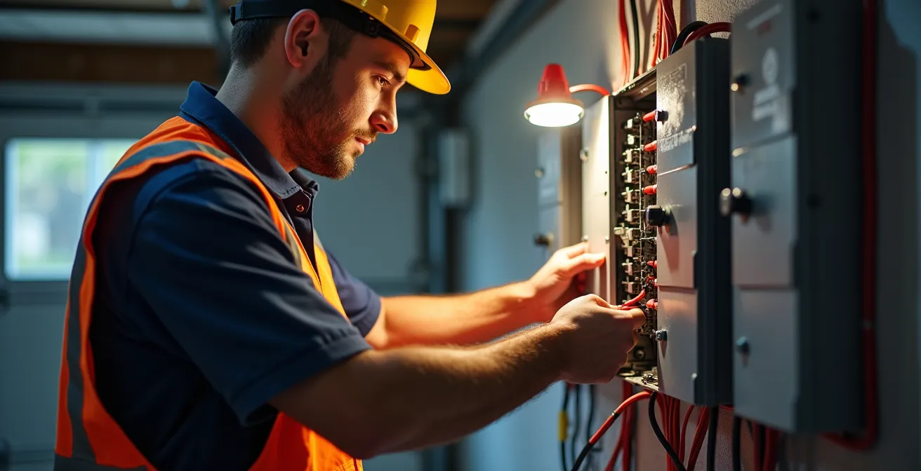 Installation d'un sous-panneau électrique pour borne de recharge dans un garage québécois